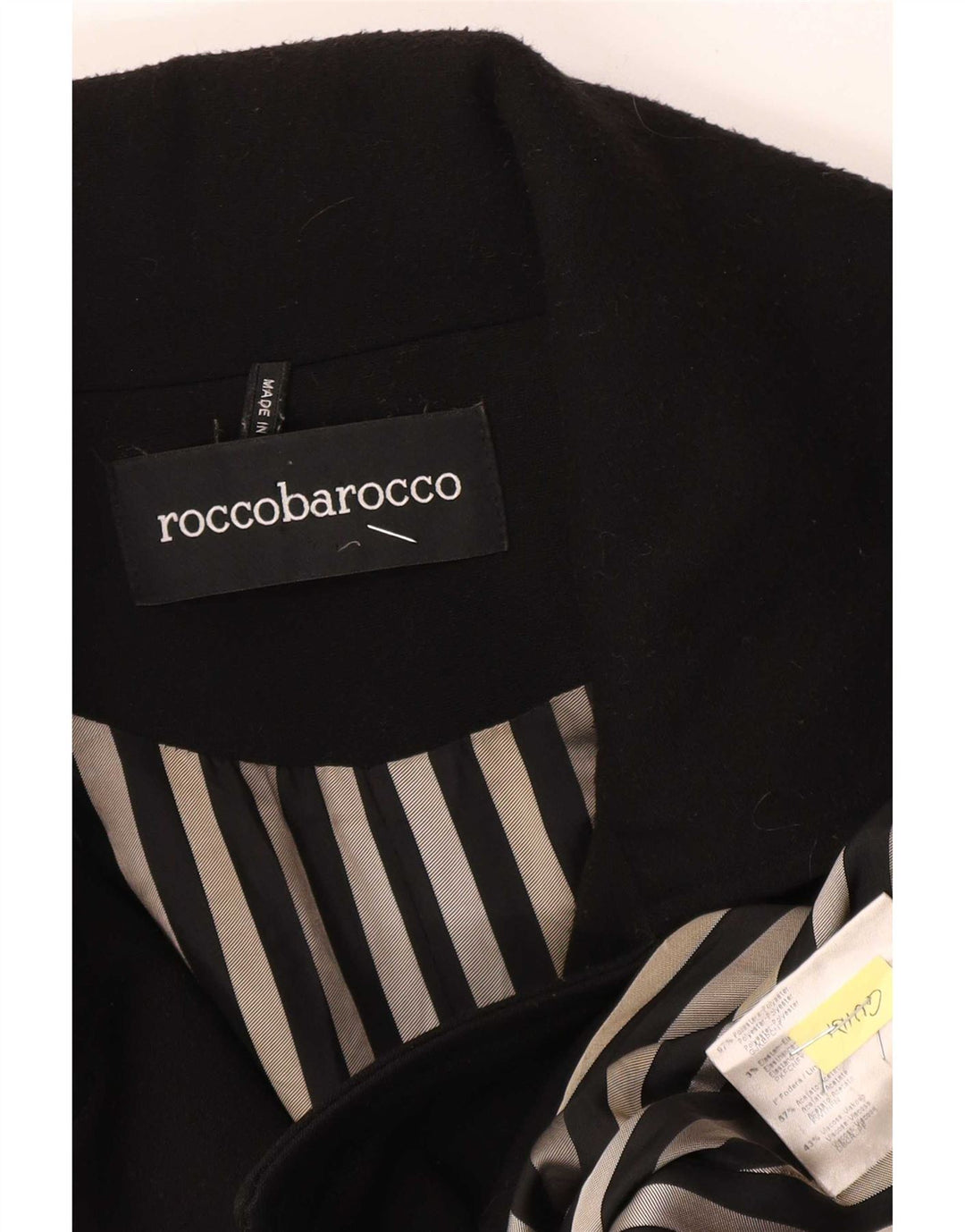 Roccobarocco Dame Overfrakke IT 48 XL Sort Polyester