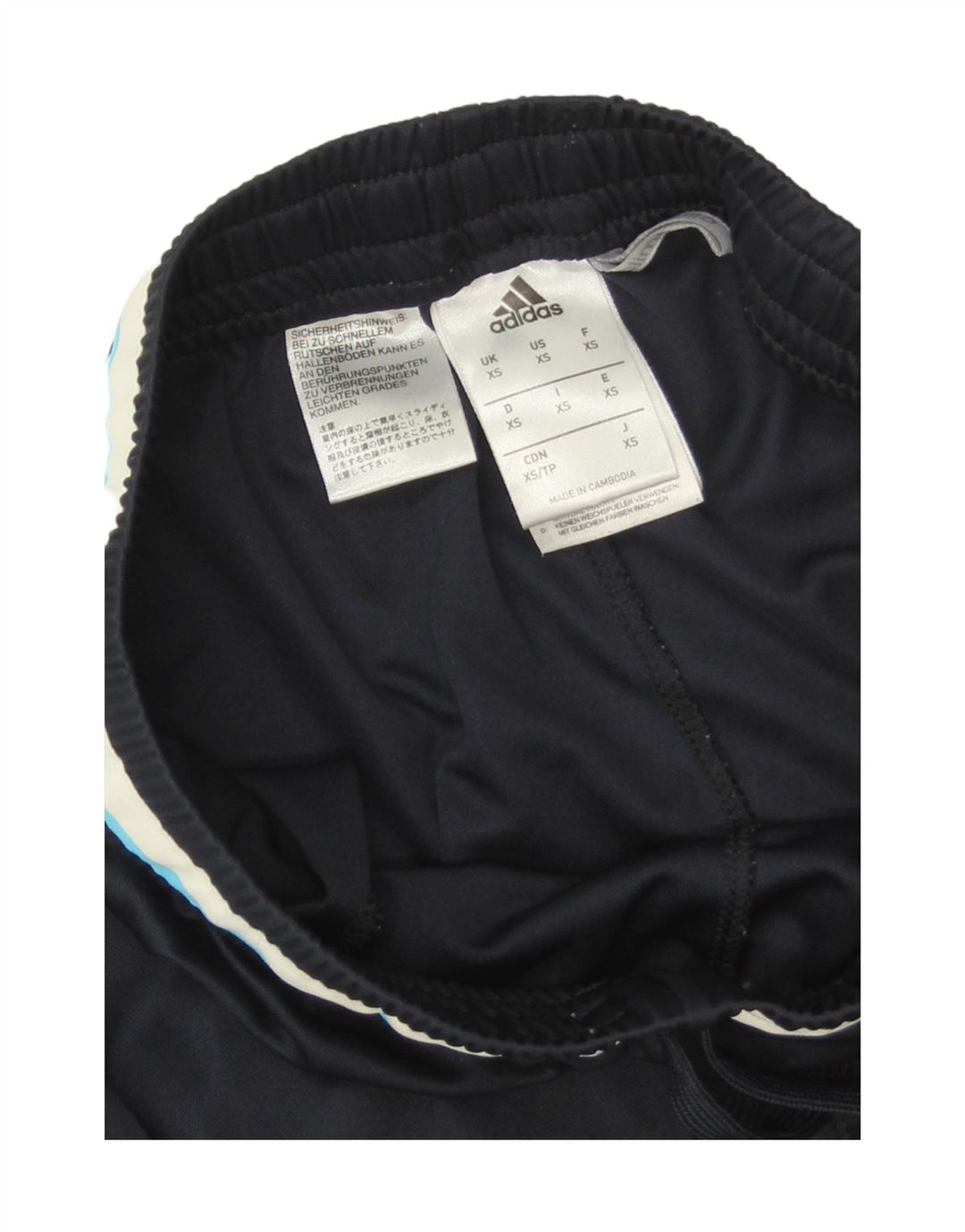 Adidas Graphic Bermuda Sportsshorts til kvinder UK 4 XS Navy Blue Polyester