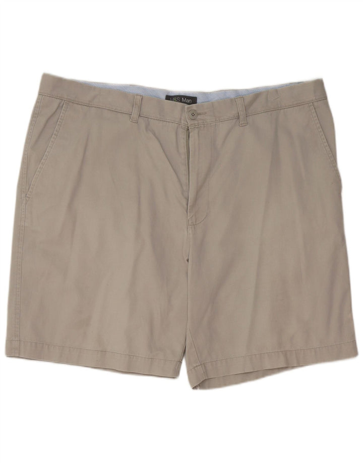 Marks & Spencer Herre Chino Shorts W42 2XL Grå Bomuld