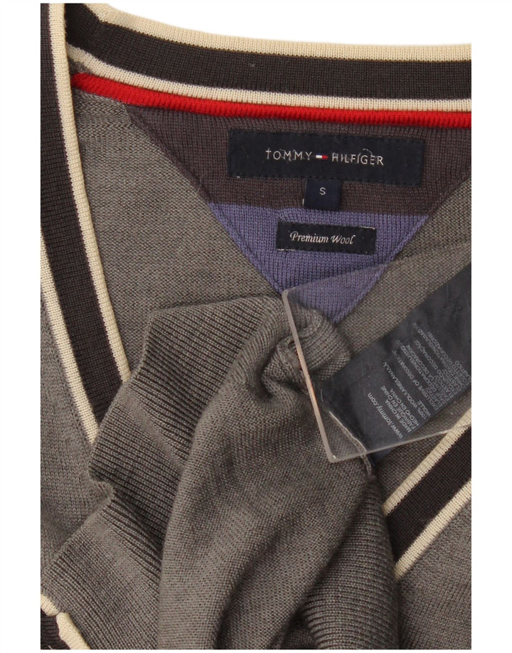 Tommy Hilfiger Herre Cardigan Sweater Lille Grå Uld