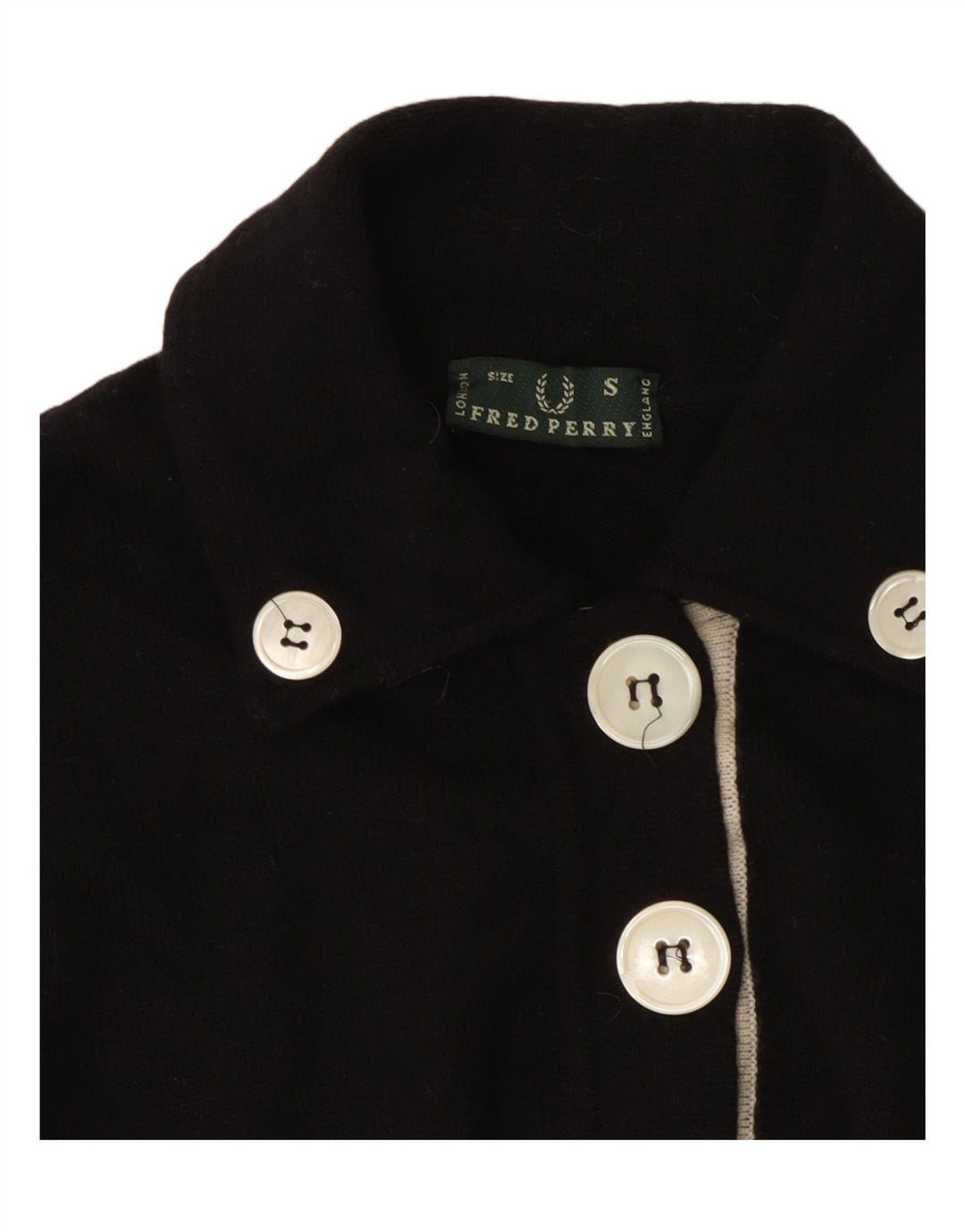 FRED PERRY Dame Polo Shirt UK 10 Lille Sort