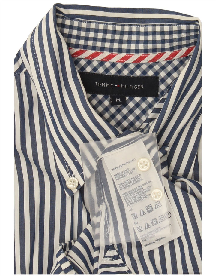 Tommy Hilfiger Herreskjorte Medium Blå Stribet Bomuld