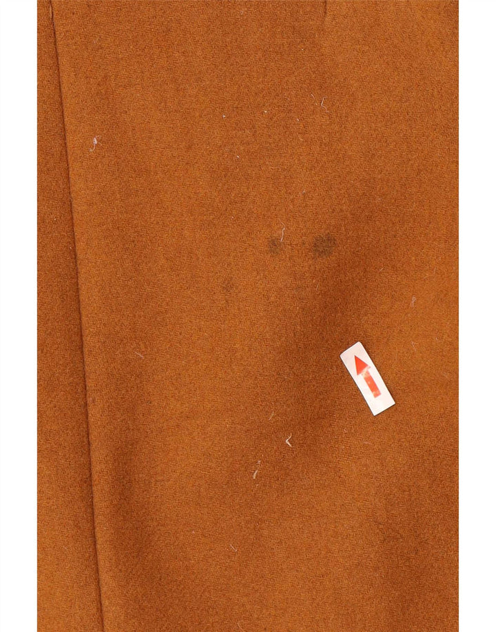 Zara Dame Trafaluc Overfrakke UK 10 Lille Brun Uld