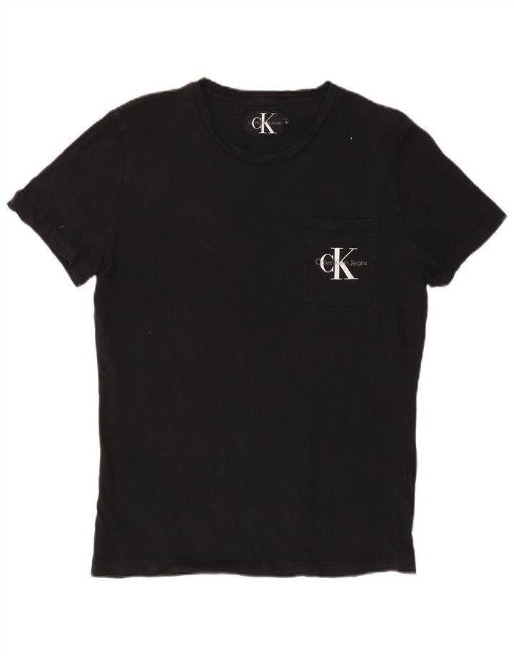CALVIN KLEIN JEANS Herre T-Shirt Top Stor Sort