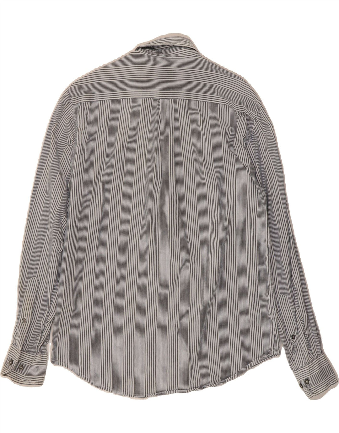 KAPPA Mens Shirt XS Grey Striped Cotton Vintage Kappa and Second-Hand Kappa from Messina Hembry 