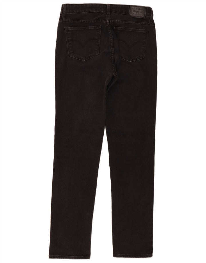 Levi's Dame 712 Slim Jeans W28 L30 Sort Bomuld