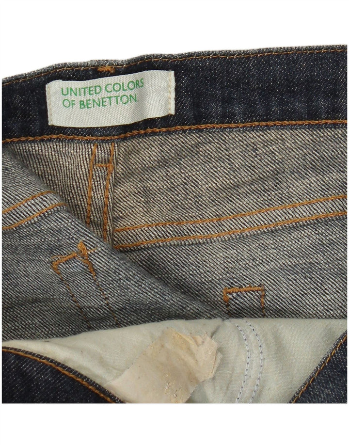 Benetton Womens Cropped Jeans W32 L25 Blå
