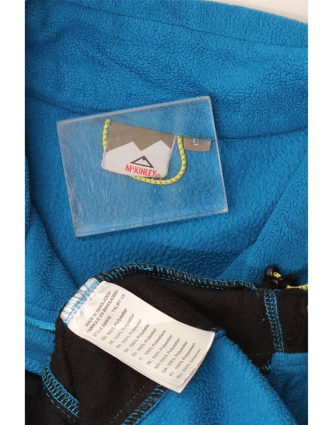 MCKINLEY Dame Fleecejakke UK 16 Large Blue Colourblock Polyester