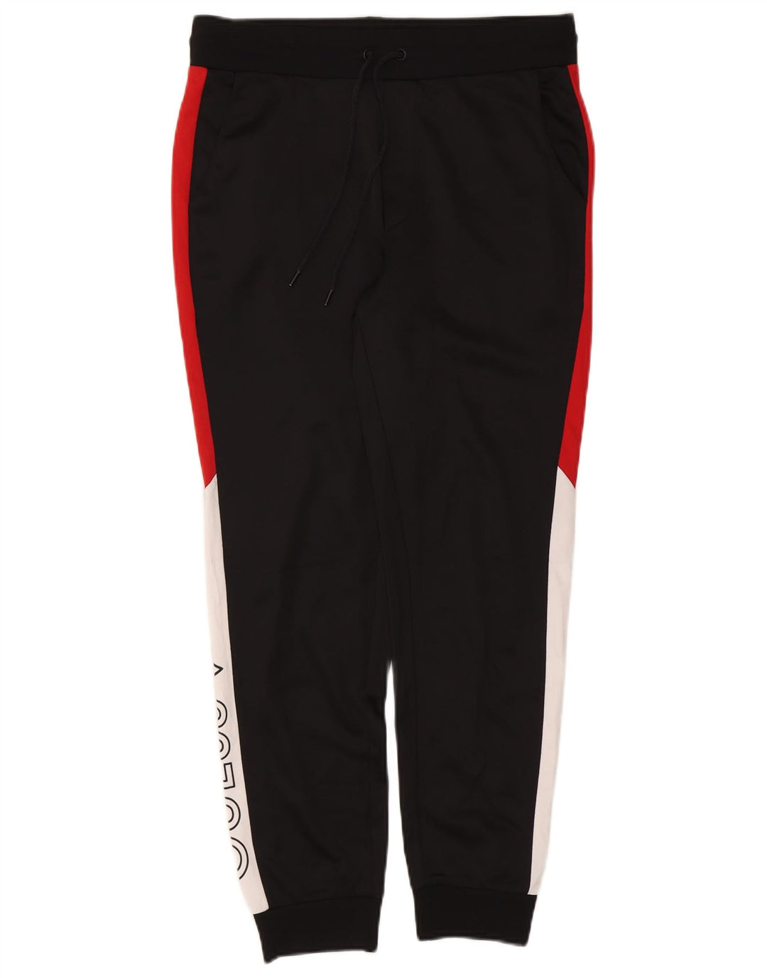 Guess Herre grafisk træningsdragt Bukser Joggers Medium Sort Colourblock