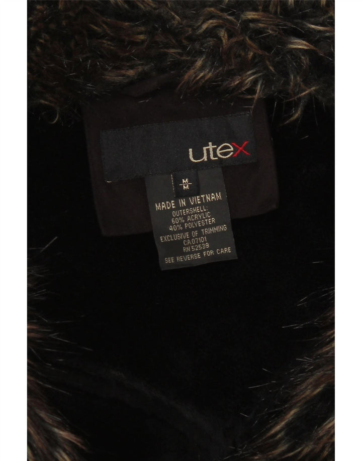 Utex Sherpajakke til kvinder UK 14 Medium Brun Akryl