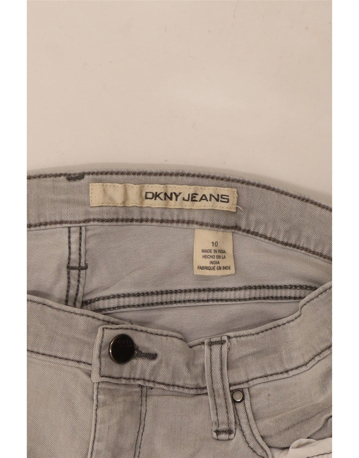 DKNY Dame denim Shorts US 10 Large W27 Grå Bomuld