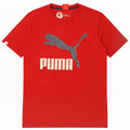 Puma Herre grafisk T-shirt Top Medium Rød Bomuld