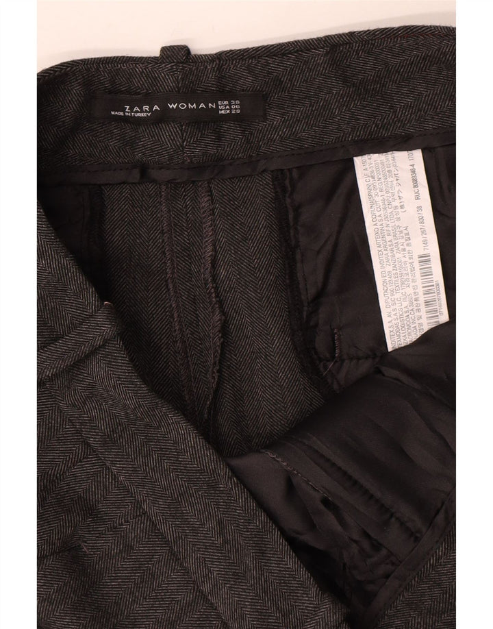 Zara Slim Chinobukser til kvinder EU 38 Small W28 L28 Grå sildeben