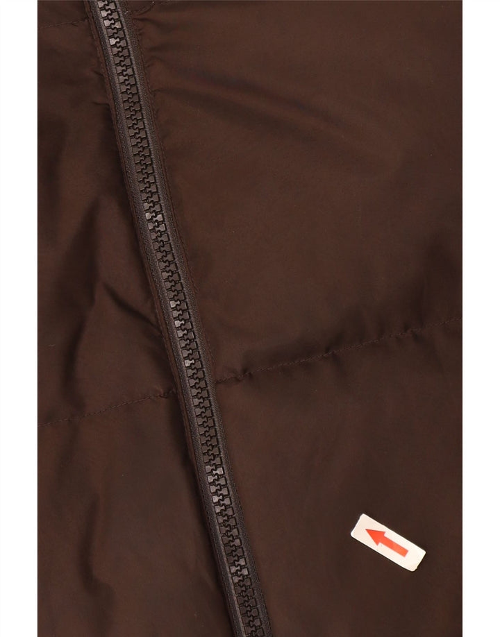 Benetton Polstret Herrejakke UK 38 Medium Brun Polyamid