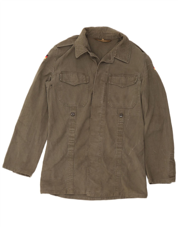 Vintage Herre Military Jacket UK 36 Small Khaki