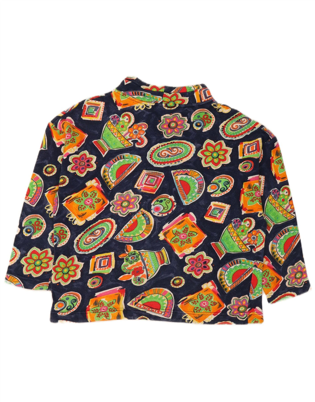 BENETTON Pige Sweatshirt Jumper 11-12 år Stor Navy Blue Floral