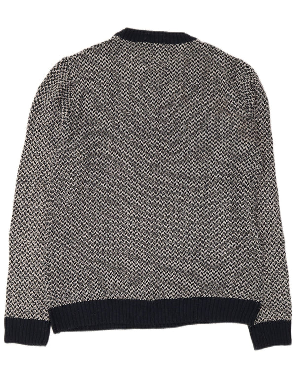 Joules Herre Crew Neck Jumper Sweater Medium Navy Blue Akryl