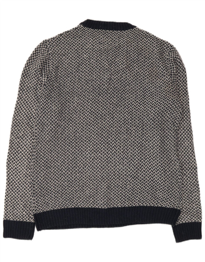 Joules Herre Crew Neck Jumper Sweater Medium Navy Blue Akryl