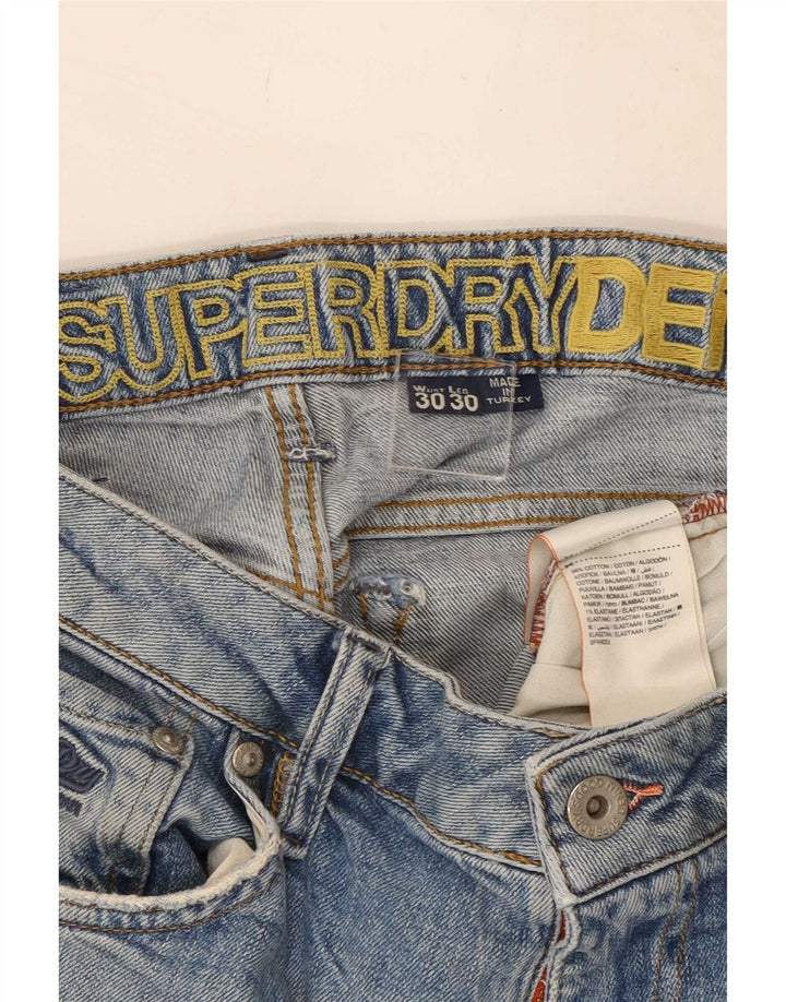 Superdry Slim Jeans til mænd W30 L28 blå bomuld