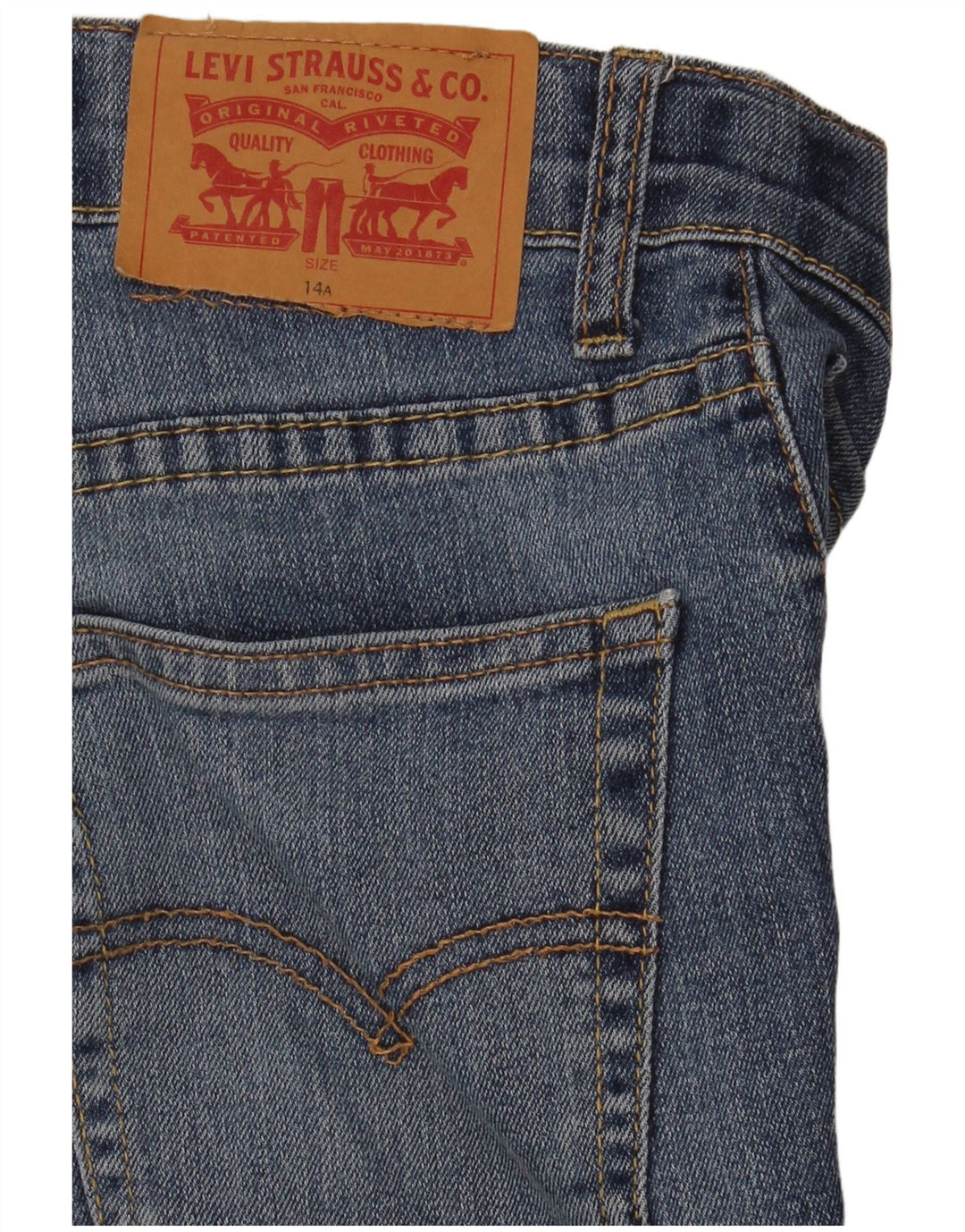 Levi's Boys 511 Slim Jeans 13-14 år W28 L29 Blå Bomuld