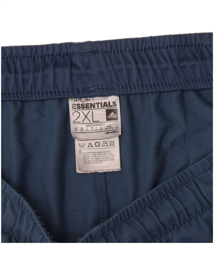 Adidas Herre Climalite Sportshorts 2XL Blå Polyester