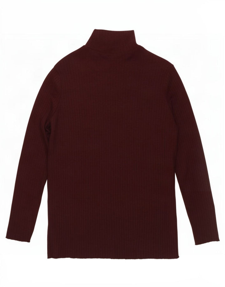 Zara Dametop Langærmet UK 16 Stor Brun Polyester