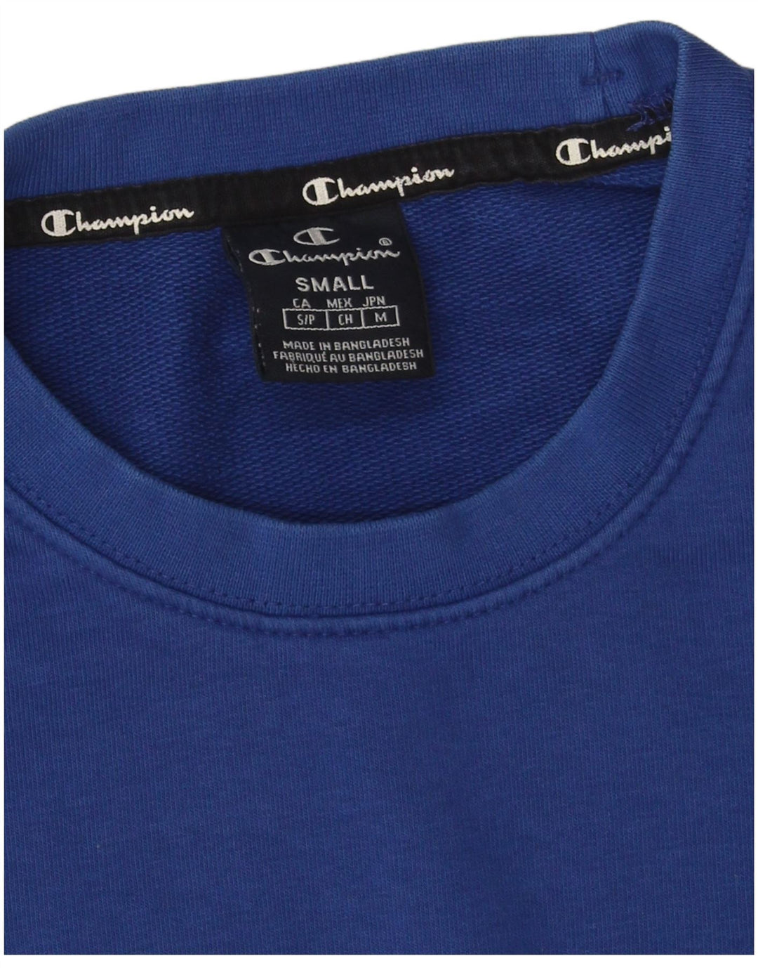 Champion Herre grafisk sweatshirt Jumper lille blå bomuld