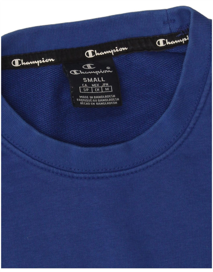 Champion Herre grafisk sweatshirt Jumper lille blå bomuld