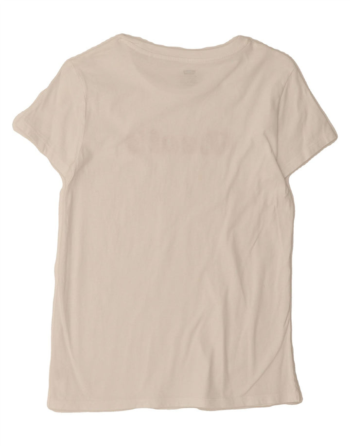 LEVI'S Womens Graphic T-Shirt Top UK 6 XS White Vintage Levi's and Second-Hand Levi's from Messina Hembry 
