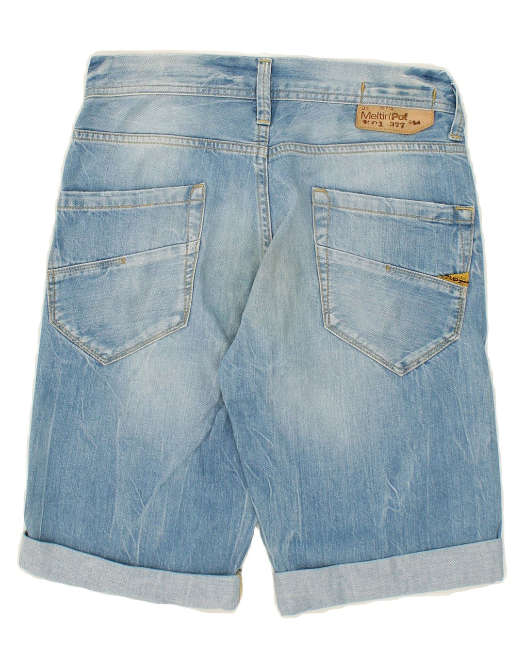 MELTIN' POT Mens Denim Shorts W30 Medium  Blue Cotton Vintage Meltin' Pot and Second-Hand Meltin' Pot from Messina Hembry 