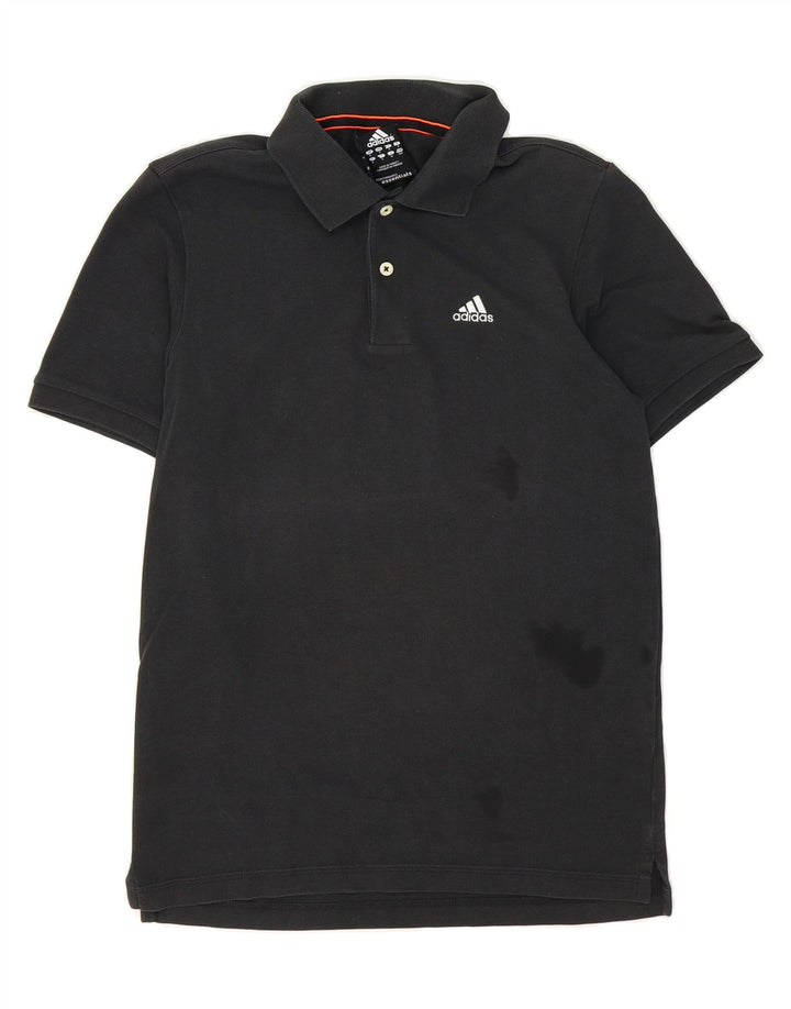 ADIDAS Mens Polo Shirt Small Black Cotton Vintage Adidas and Second-Hand Adidas from Messina Hembry 