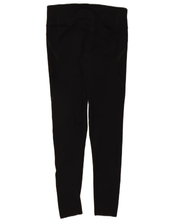 Nike Dame Dri Fit Leggings UK 14 Large Black Polyester