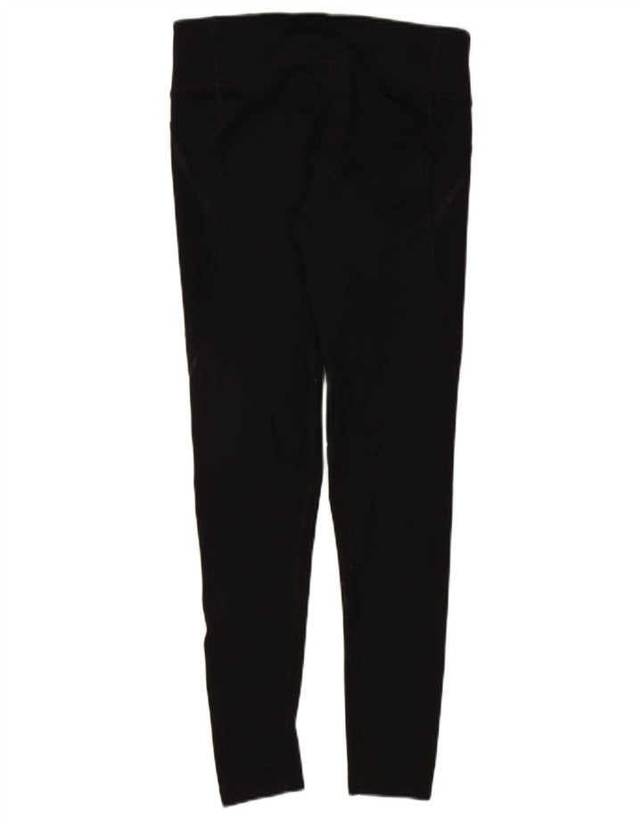 Nike Dame Dri Fit Leggings UK 14 Large Black Polyester