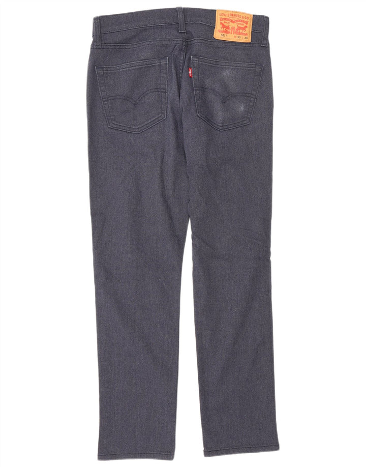 Levi's Dame 511 Slim Jeans W30 L30 Marineblå Bomuld
