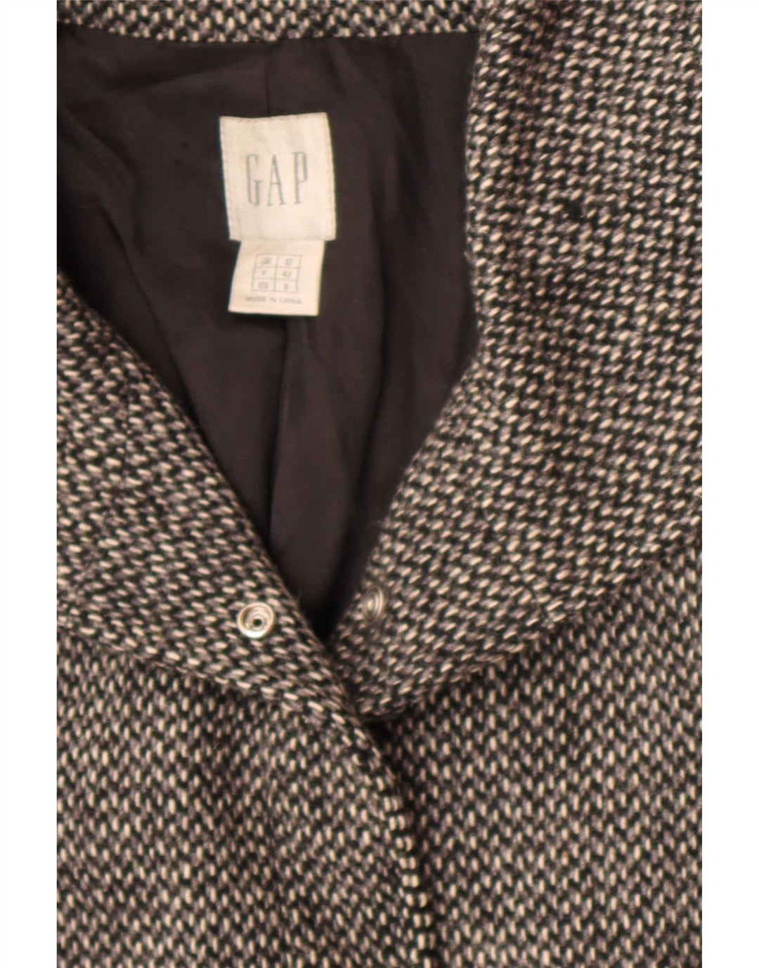 Gap Military Jacket til kvinder UK 12 Medium Sort