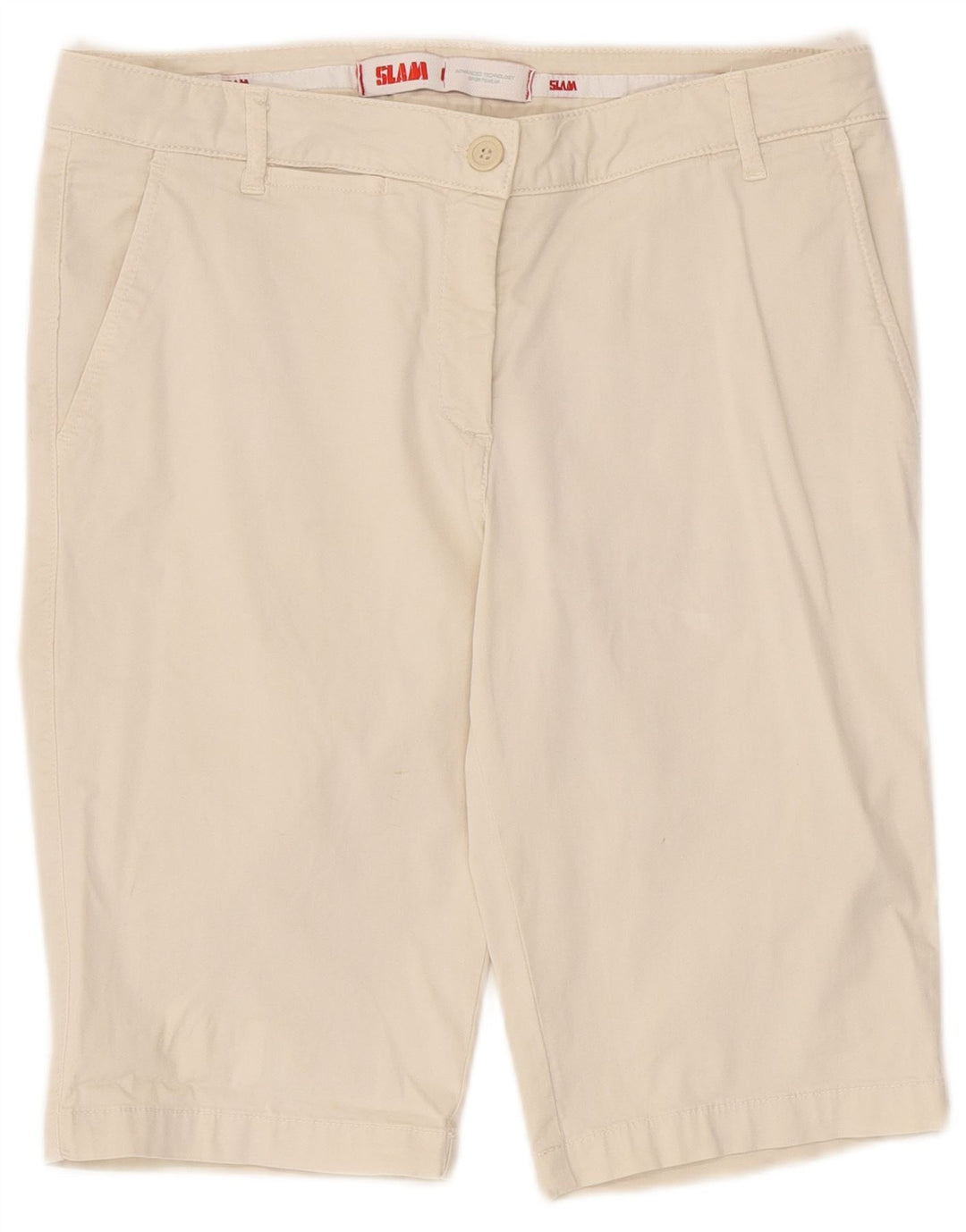 Slam Dame Chino Shorts IT 46 Large W32 Beige Bomuld