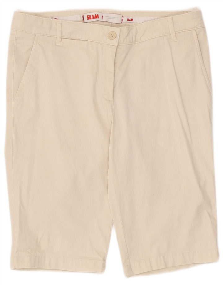 Slam Dame Chino Shorts IT 46 Large W32 Beige Bomuld
