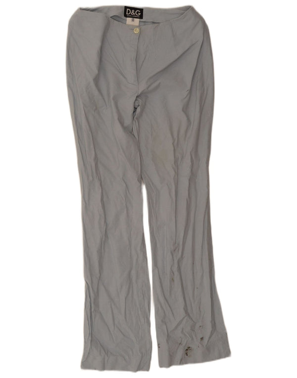 Dolce & Gabbana Dame Bootcut Bukser IT 44 Medium W30 L31 Blå