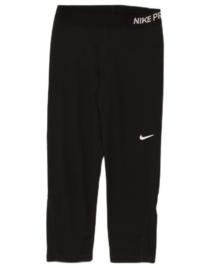 NIKE Dri Fit grafiske leggings til kvinder mellem sort polyester