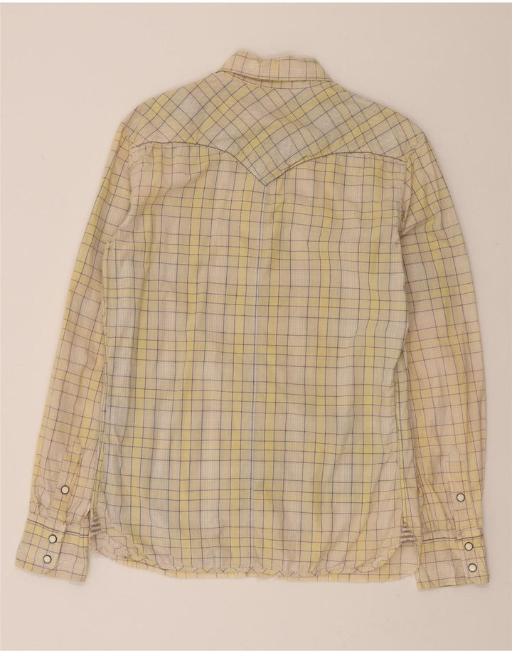 LEVI'S Mens Shirt Small Yellow Check Cotton Vintage Levi's and Second-Hand Levi's from Messina Hembry 
