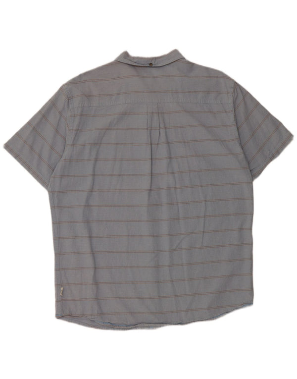 O'Neill Kortærmet Herreskjorte XL Blå Stribet