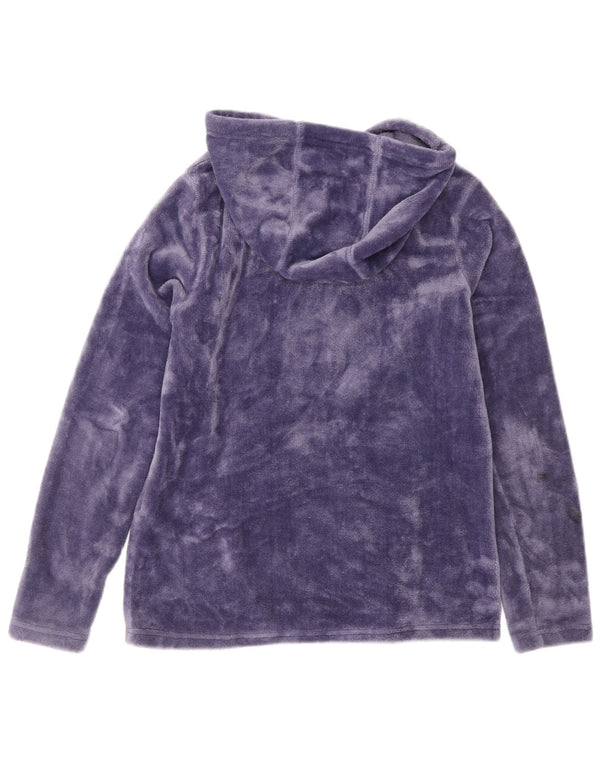 Mountain Warehouse dame fleecejakke med hætte UK 8 Lille lilla polyester