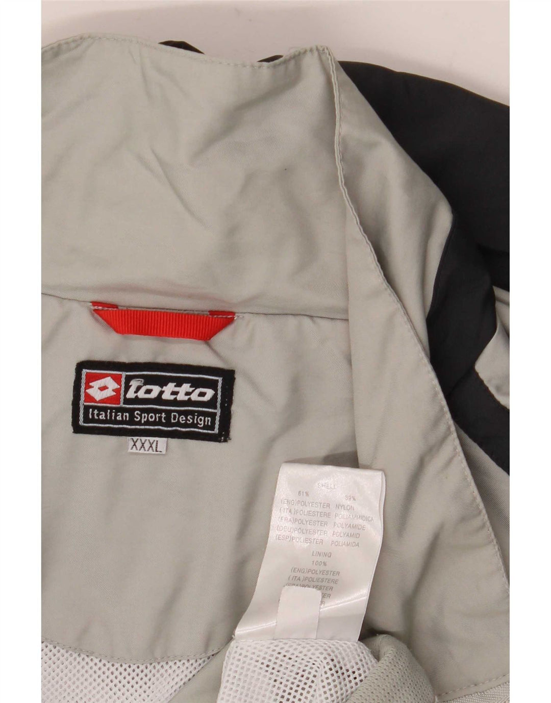 Lotto Herre træningsdragt Topjakke 3XL Grå Colourblock Polyester