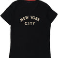 French Connection Herre grafisk T-shirt Top Stor marineblå bomuld