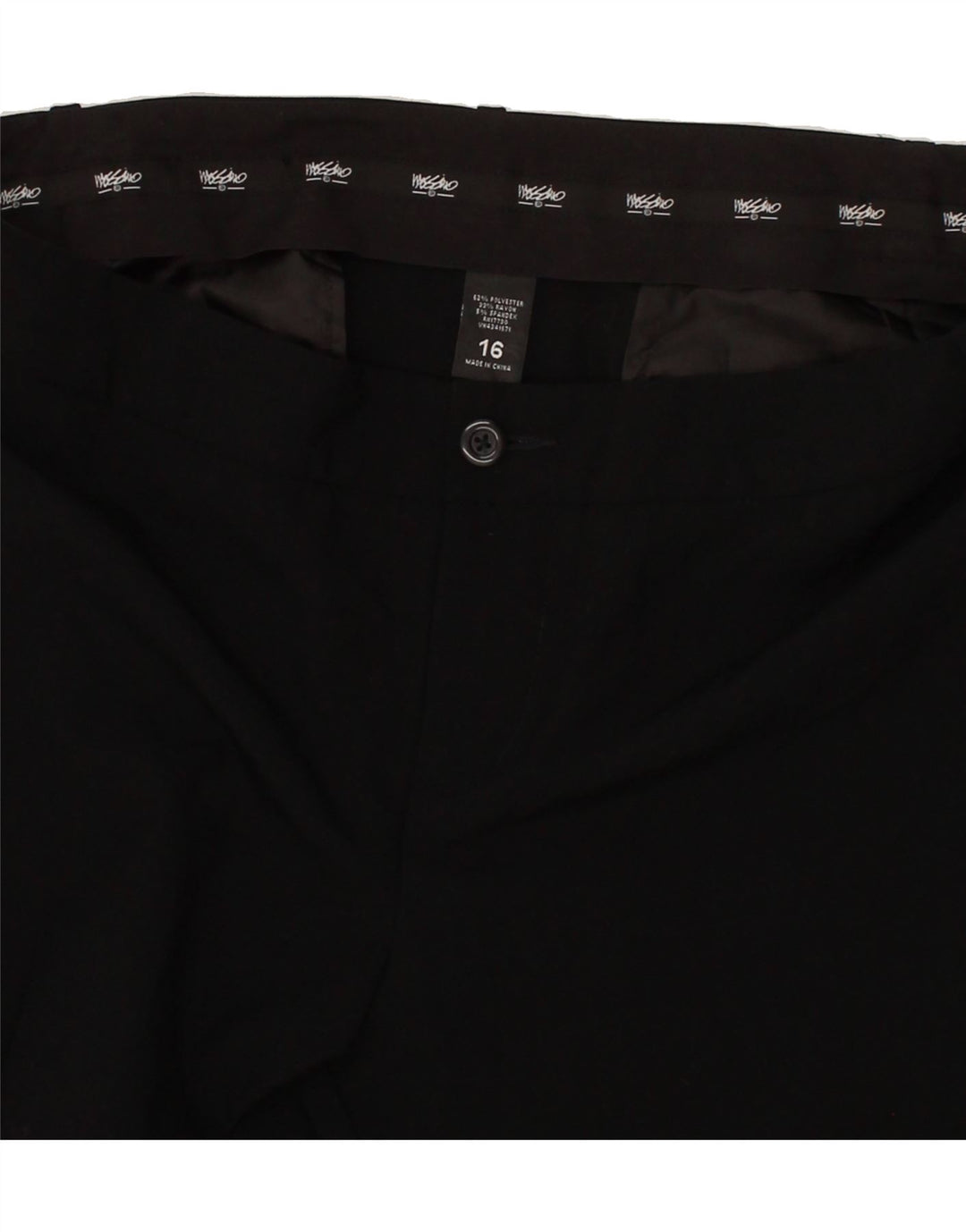MOSSIMO Womens Bootcut Chino Trousers US 16 2XL W36 L32 Black Polyester Vintage Mossimo and Second-Hand Mossimo from Messina Hembry 