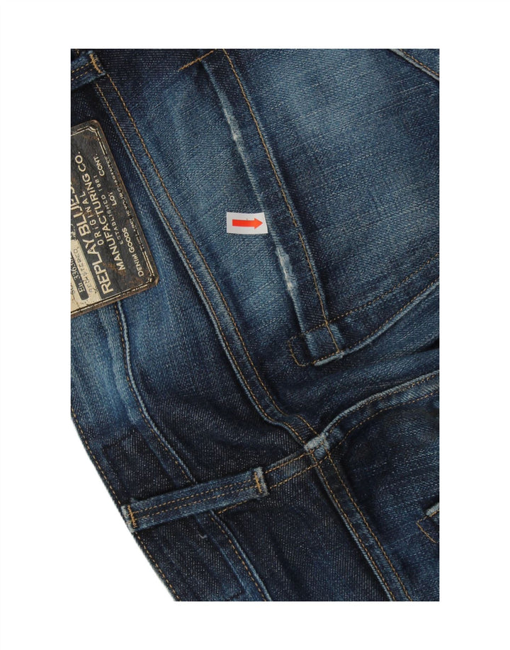REPLAY Herre Waitom Straight Jeans W34 L34 Navy Blue