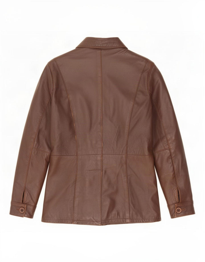 Vintage dame læderjakke UK 14 Medium Brown