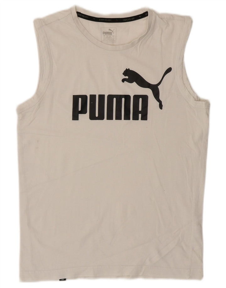 Puma Herre Grafisk Vest Top Lille Hvid