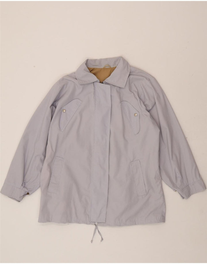 VINTAGE Womens Utility Jacket UK 14 Large Blue Vintage Vintage and Second-Hand Vintage from Messina Hembry 