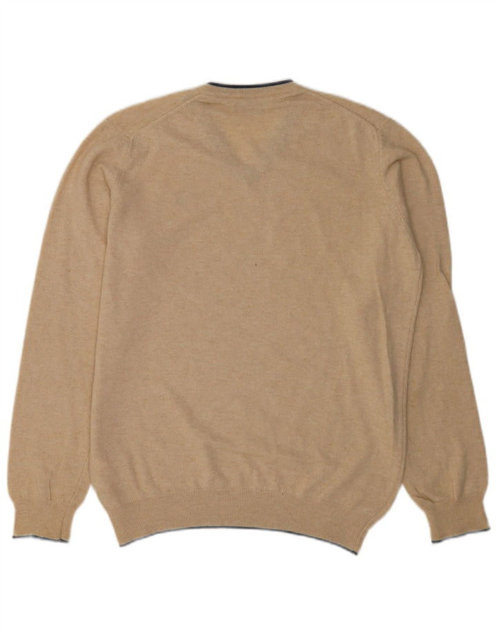 North Sails Herre V-hals sweater Lille Beige Polyamid